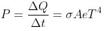 Stefan-Boltzmann law