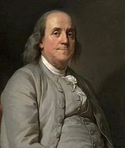 Benjamin Franklin studied electric charge