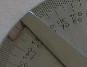 Enlarged view of the measure
