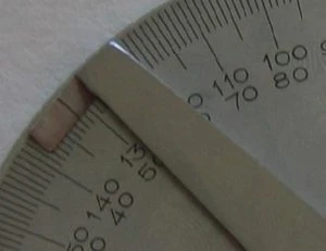 Enlarged view of the measure