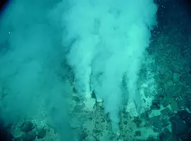 Underwater fumaroles
