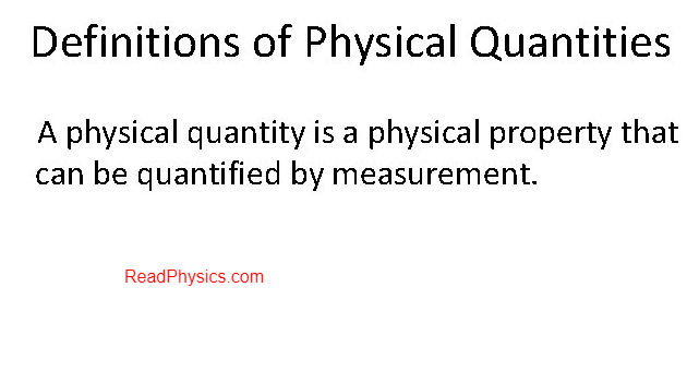 physical quantity
